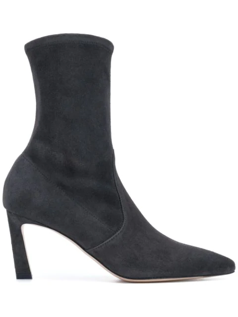 rapture 75mm suede sock bootie