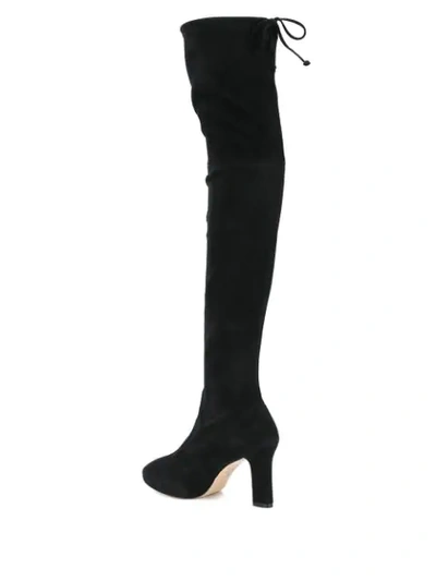 Shop Stuart Weitzman Ledyland Over-the-knee Boots In Black