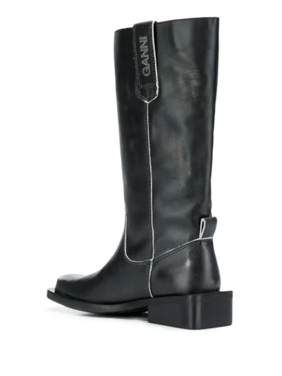 Shop Ganni Mc Boots In Black