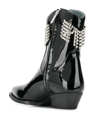 Shop Chiara Ferragni Embellished Ankle Boots In Black