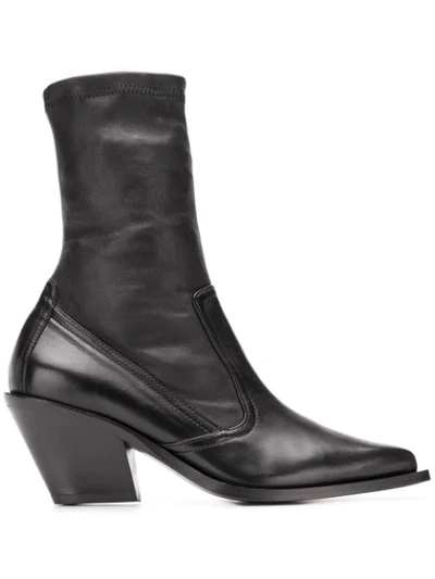 Shop Barbara Bui Classic Cowboy Boots - Neutrals