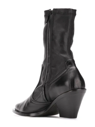 Shop Barbara Bui Classic Cowboy Boots - Neutrals