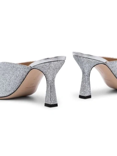 Shop Wandler Lotte Crystal-embellished Mules In Silver