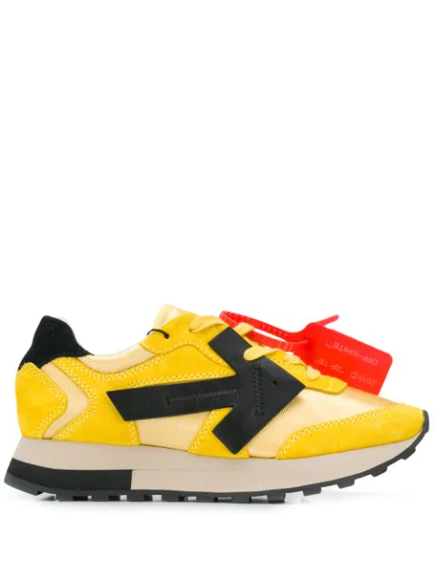 off white yellow sneakers