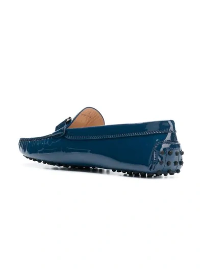 Shop Tod's Gommino Loafers In Blue