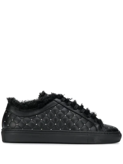 Shop Le Silla Kate Fod Sneakers In Black
