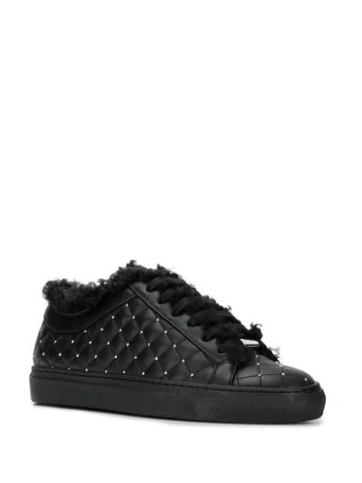 Shop Le Silla Kate Fod Sneakers In Black