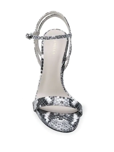 Shop Le Silla Gwen Sandals In Gray