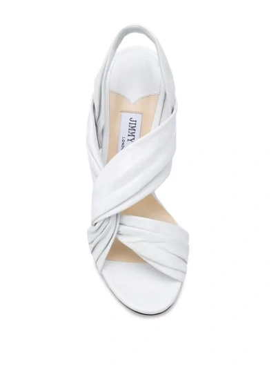 Shop Jimmy Choo Lalia 100 Sandals In White