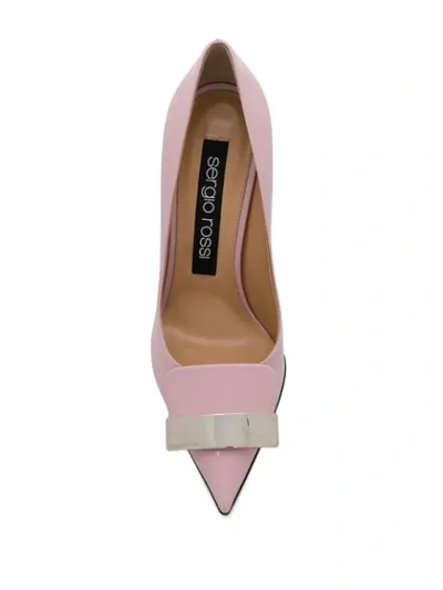 Shop Sergio Rossi Sr1 Pumps In 5816 Blush