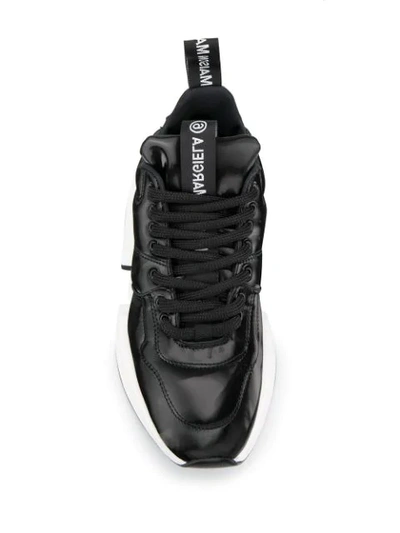 Shop Mm6 Maison Margiela Low-top Sneakers In Black