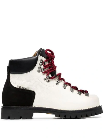 Shop Proenza Schouler Chunky Hiking Boots In White