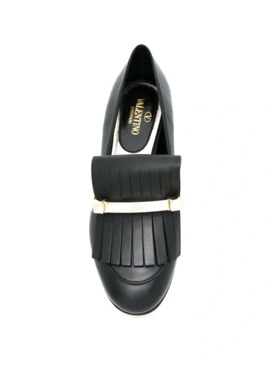 Shop Valentino Garavani Uptown Loafers In Black