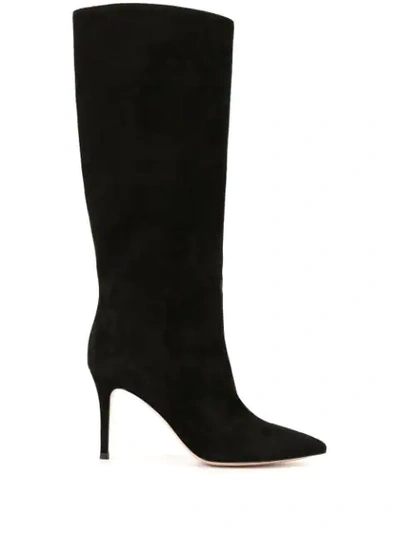 Shop Gianvito Rossi Stiletto Boots In Black