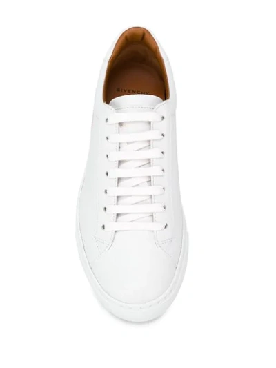 Shop Givenchy Logo Low Top Sneakers In White