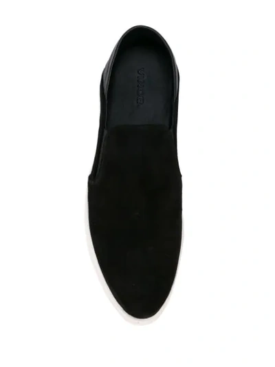 VINCE 厚底板鞋 - 黑色