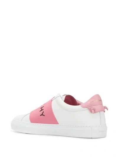 Shop Givenchy Logo Strap Sneakers In White