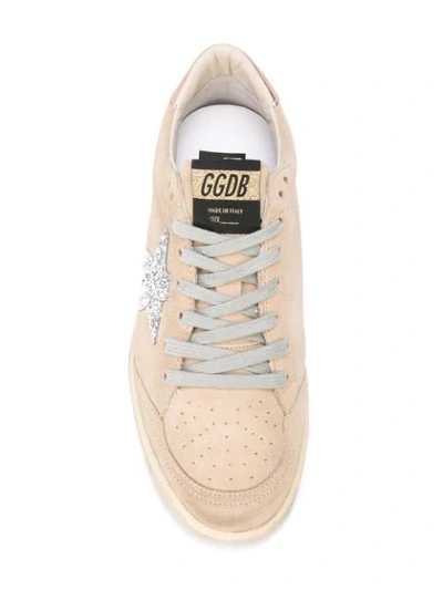 Shop Golden Goose Ball Star Sneakers In Neutrals