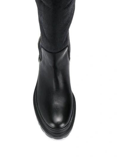 Shop Brunello Cucinelli Shearling Boots In Black