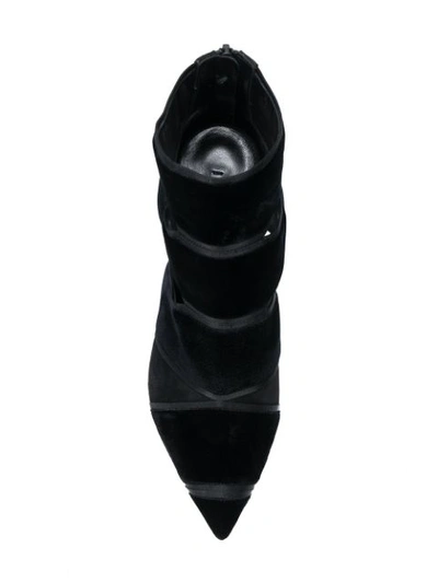 Shop Casadei Pointed Strappy Pumps In Black