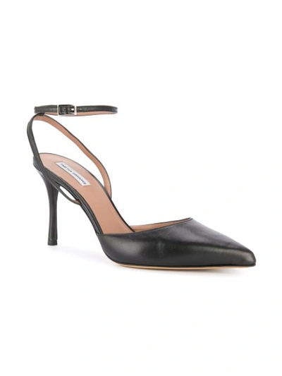 Shop Tabitha Simmons Ankle Strap Pumps In Black