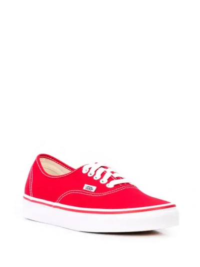 Shop Vans Authentic Trainers In Red