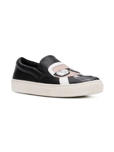 Shop Karl Lagerfeld Karlito Slip-on Sneakers In Black