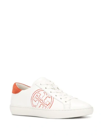 Shop Tory Burch Sneakers Mit T-logo In White