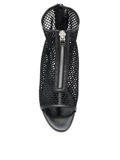 Shop Givenchy Net Boots In Black