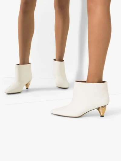 Shop Neous Octo 55mm Ankle Boots In Neutrals