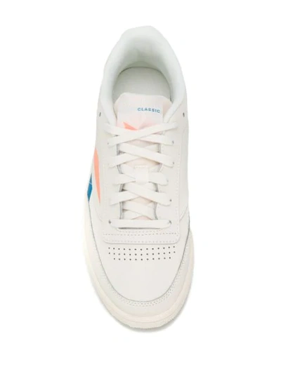 Shop Reebok Side Logo Sneakers In White
