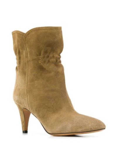 Shop Isabel Marant Dedie Boots In Taupe