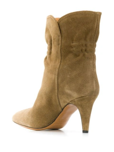 Shop Isabel Marant Dedie Boots In Taupe