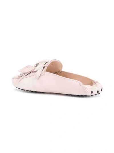 Shop Tod's Gommino Mules In Pink
