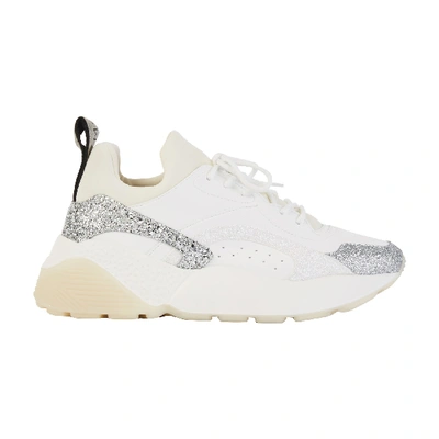 Shop Stella Mccartney Eclypse Sneakers In 8111 - Sil/wht/wht/s/s/ag/b