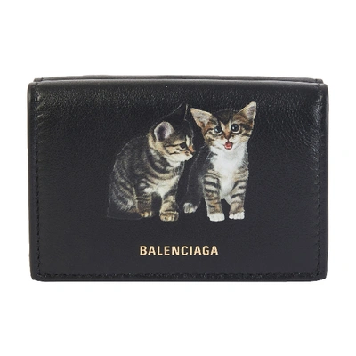 Shop Balenciaga Ville Mini Wallet In 1000