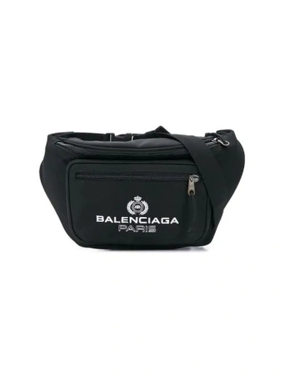 Shop Balenciaga Paris Explorer Belt Bag Black