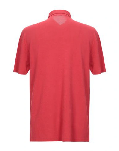 Shop Zanone Polo Shirts In Red