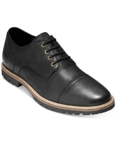 Shop Cole Haan Men's Nathan Cap Toe Oxfords Men's Shoes In Black