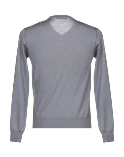 Shop Cruciani Man Sweater Grey Size 44 Cashmere, Silk