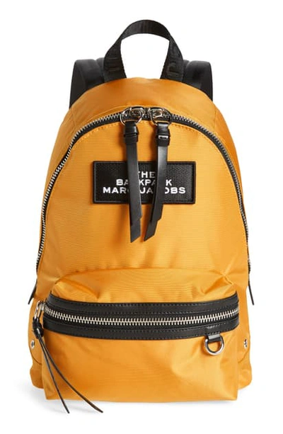 Shop The Marc Jacobs The Medium Backpack - Yellow In Chrysanthemum
