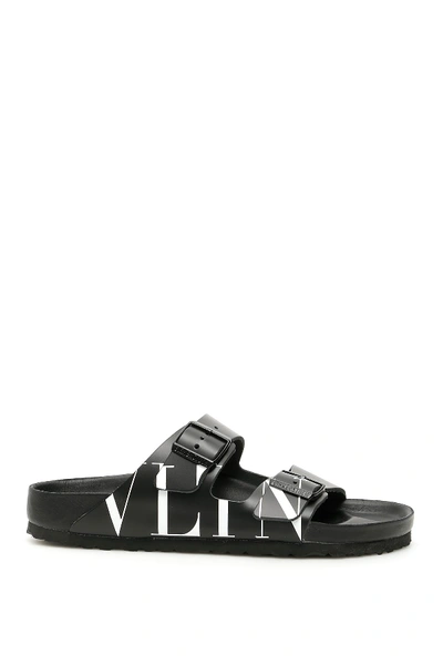 Shop Valentino Arizona Sandals In Nero Bianco Nero (black)