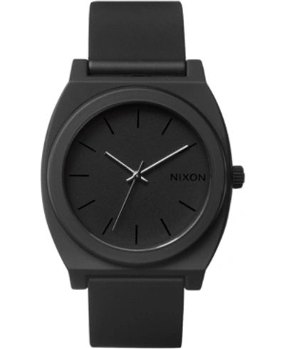 Shop Nixon Men's Time Teller Watch 40mm In Matte Black