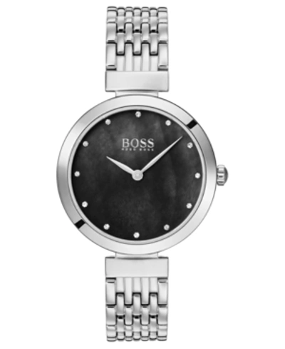Shop Hugo Boss Women's Celebration Stainless Steel Bracelet Watch 30mm