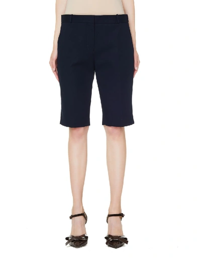 Shop The Row Navy Blue Cotton Rosemary Shorts In Black