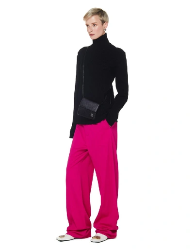 Shop Balenciaga Pink Elastic Classic Trousers