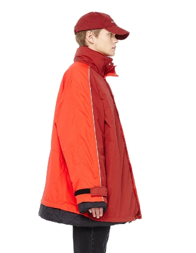 Shop Balenciaga Oversized Jacket In Red