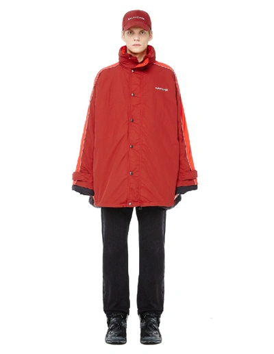 Shop Balenciaga Oversized Jacket In Red