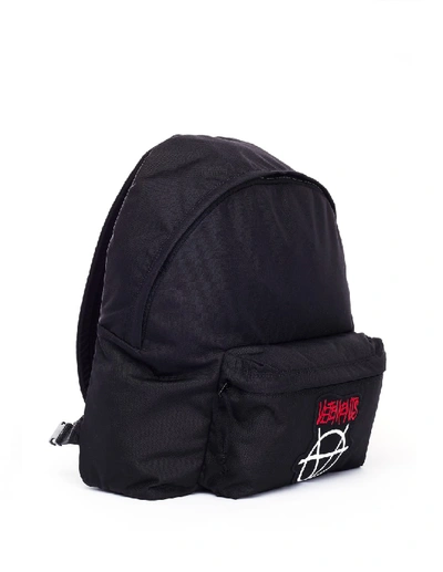 'anarchy' Logo Appliqué Backpack In Black