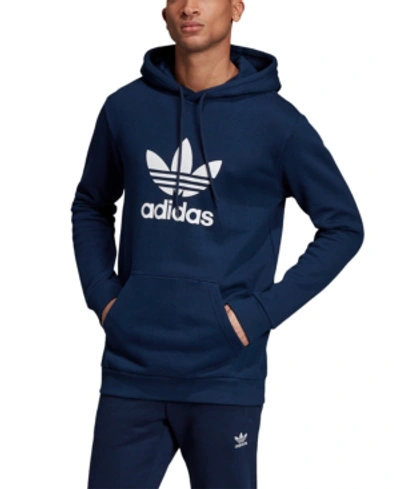 Shop Adidas Originals Adidas Men's Originals Logo Hoodie In Coll Navy